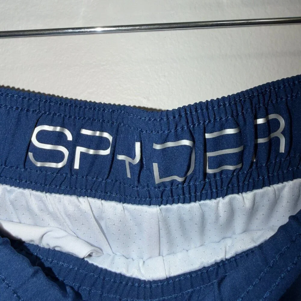 Spyder Swim Trunks Mens Size Large Blue Drawstring